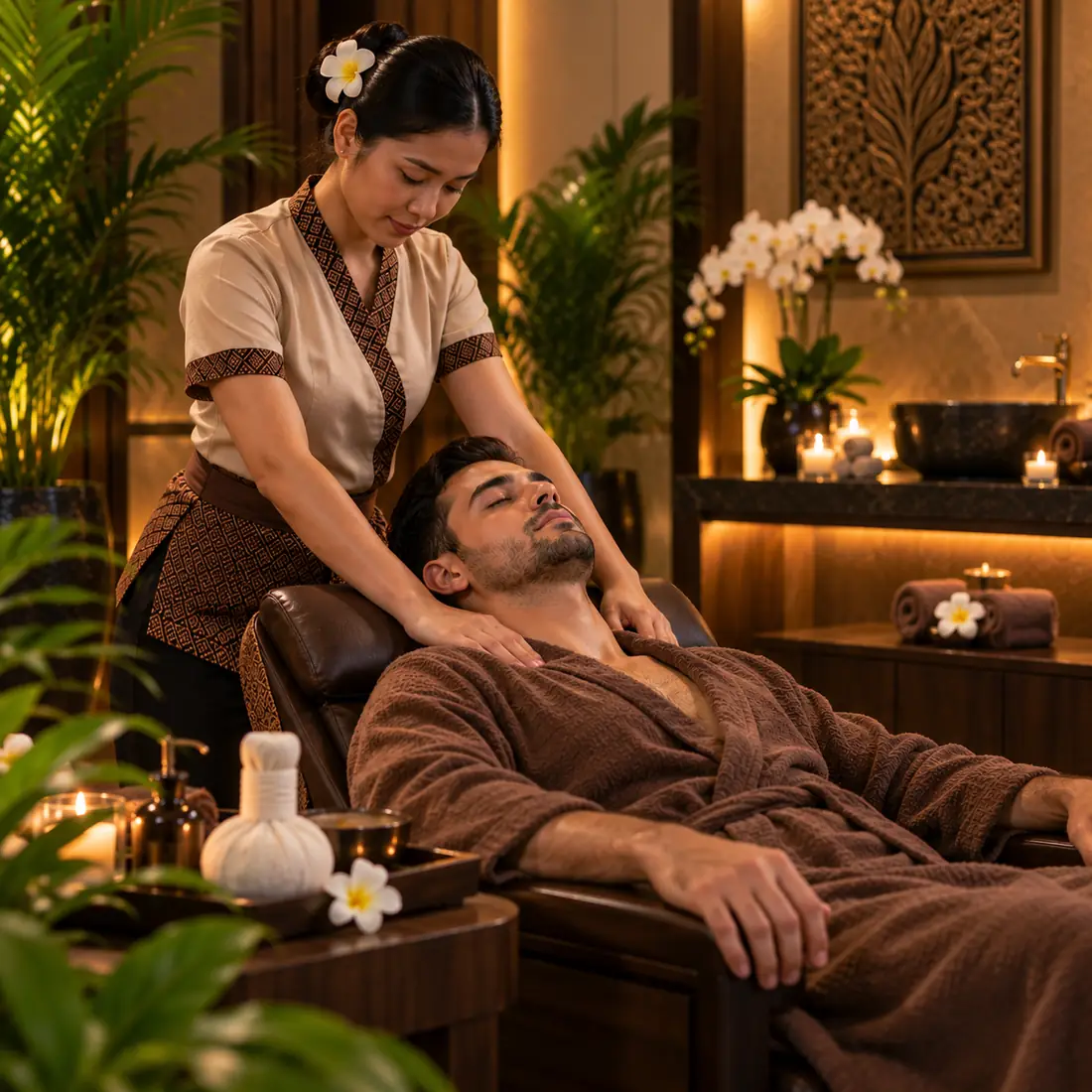 Thai Massage treatment at Al Bada Spa, Al Ain