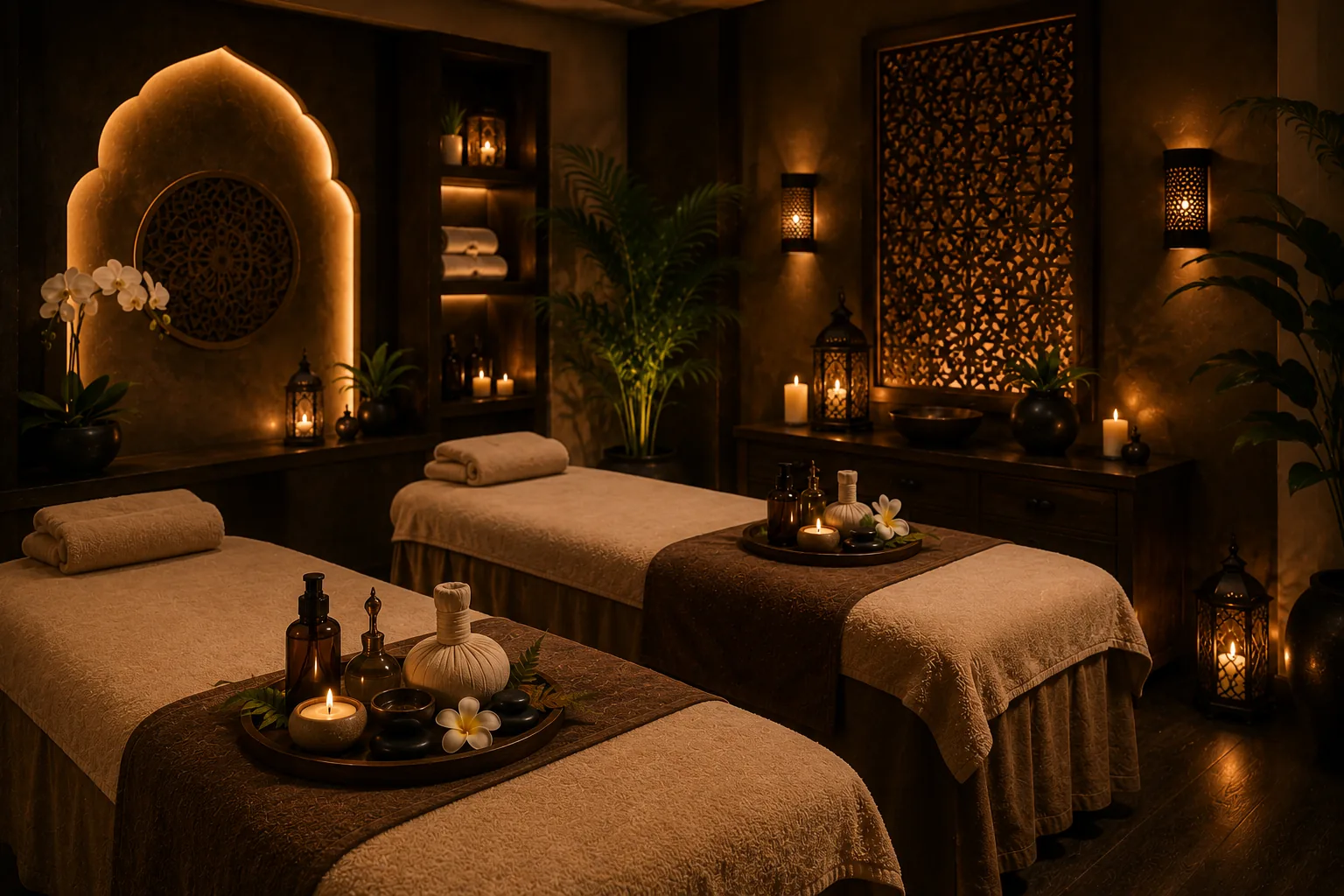 Spa suite inside Al Bada Resort